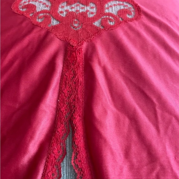 Vintage long red slip, new without tags, size L - Picture 4 of 5
